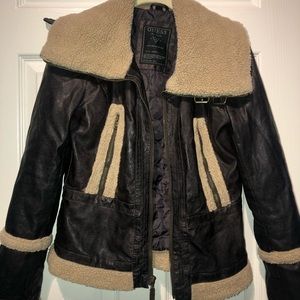 GUESS Vintage Faux Fur Jacket. NEVER WORN.